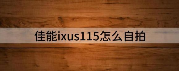佳能ixus115怎么自拍（分享佳能照相机单反基础操作）-1